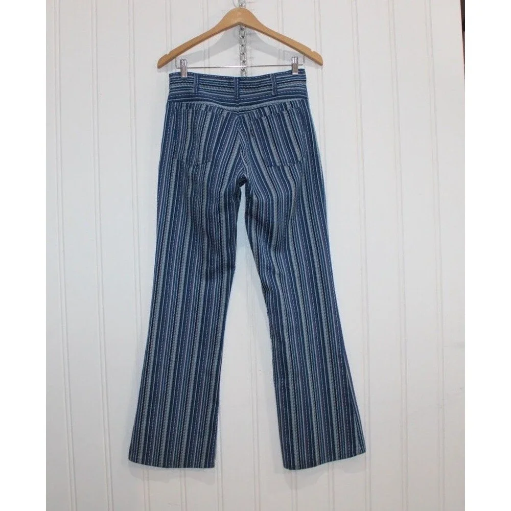 Vintage 70s 80s Levi’s Sta-Prest Striped Pants Hippie Eclectic Flare‎ Rare